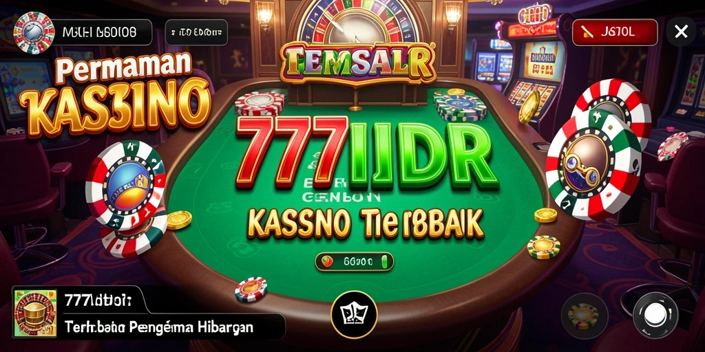 Screenshot gameplay Kasino 777IDR yang menampilkan mode permainan slot.