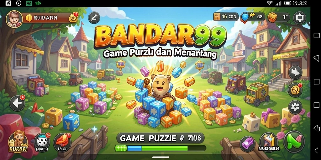 Screenshot BANDAR99 menampilkan gameplay Puzzle yang mendebarkan.