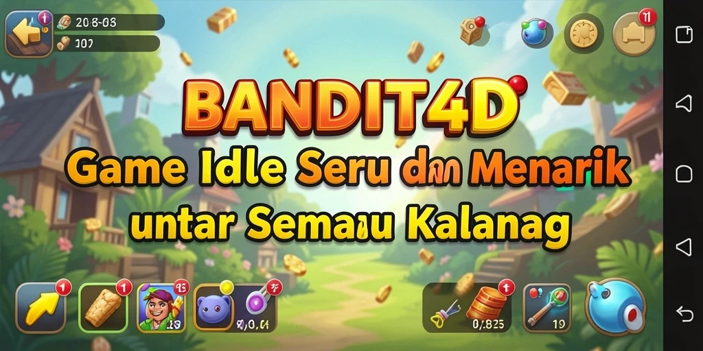 Tampilan gameplay BANDIT4D yang menarik dan penuh warna.