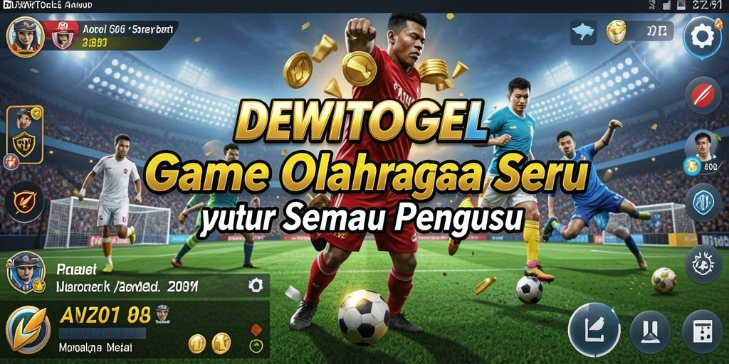 Screenshot DEWITOGEL menampilkan pemain dalam aksi di arena olahraga.