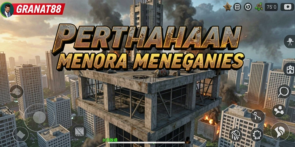 Screenshot utama GRANAT88 menampilkan aksi menegangkan dalam Tower Defense.