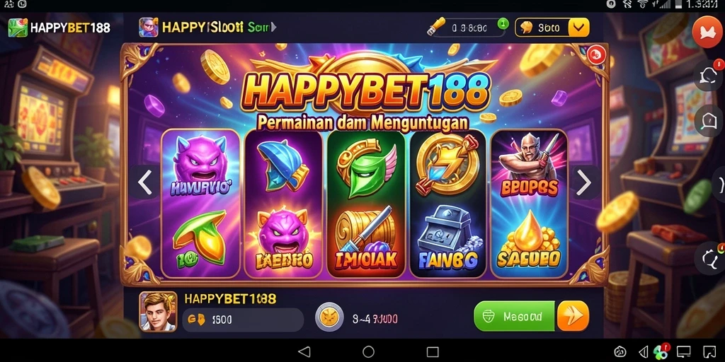 Tampilan gameplay menarik di HAPPYBET188 dengan mesin Slot beragam.