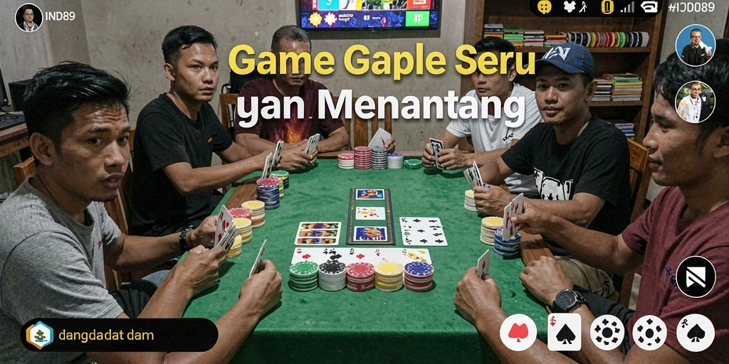 Screenshot gameplay IND89 menampilkan momen seru bermain Gaple.