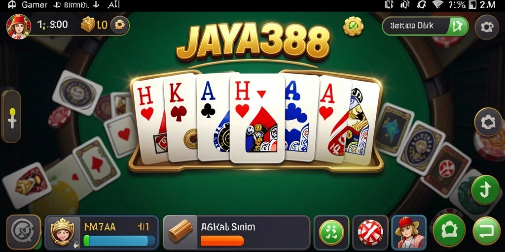 Tampilan gameplay yang seru dari JAYA388 saat bermain Domino.