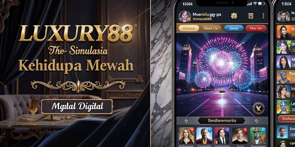 Screenshot LUXURY88 menunjukkan gameplay simulation yang menawan.