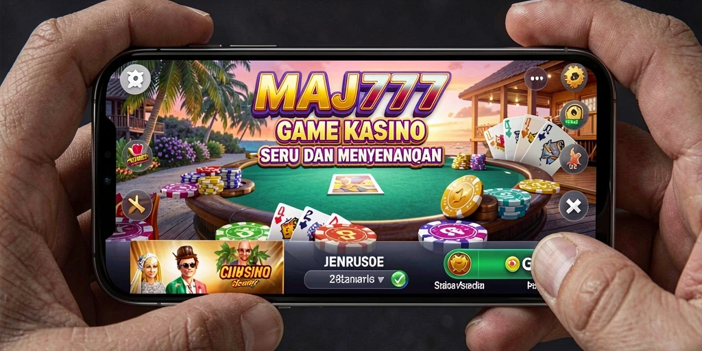 Tampilan gameplay seru dalam aplikasi Kasino MAJ777 dengan grafis yang menawan.