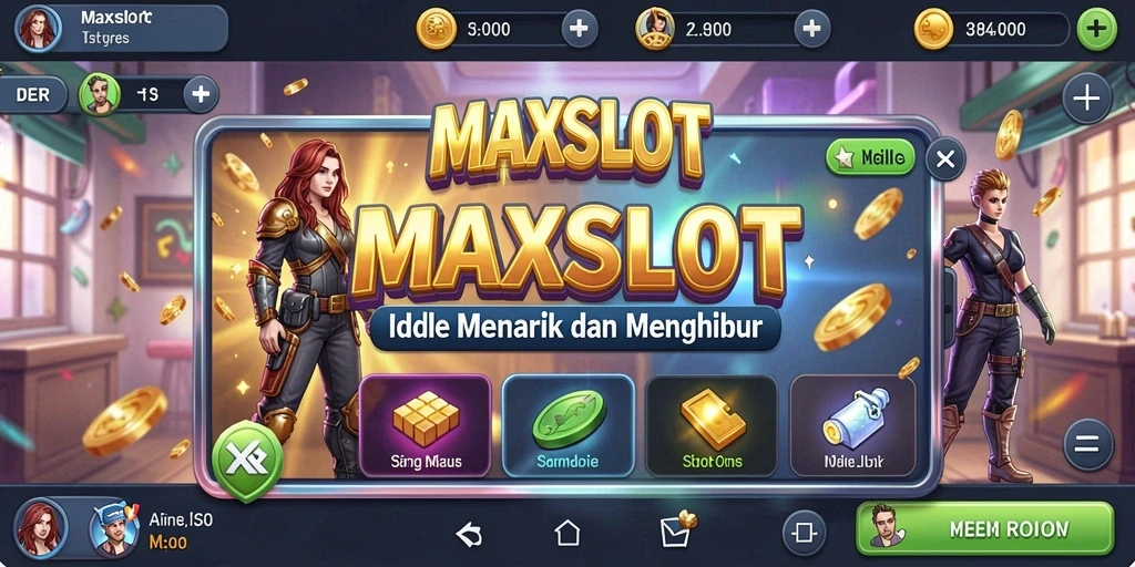 Tampilan gameplay MAXSLOT yang menyenangkan dan penuh warna.