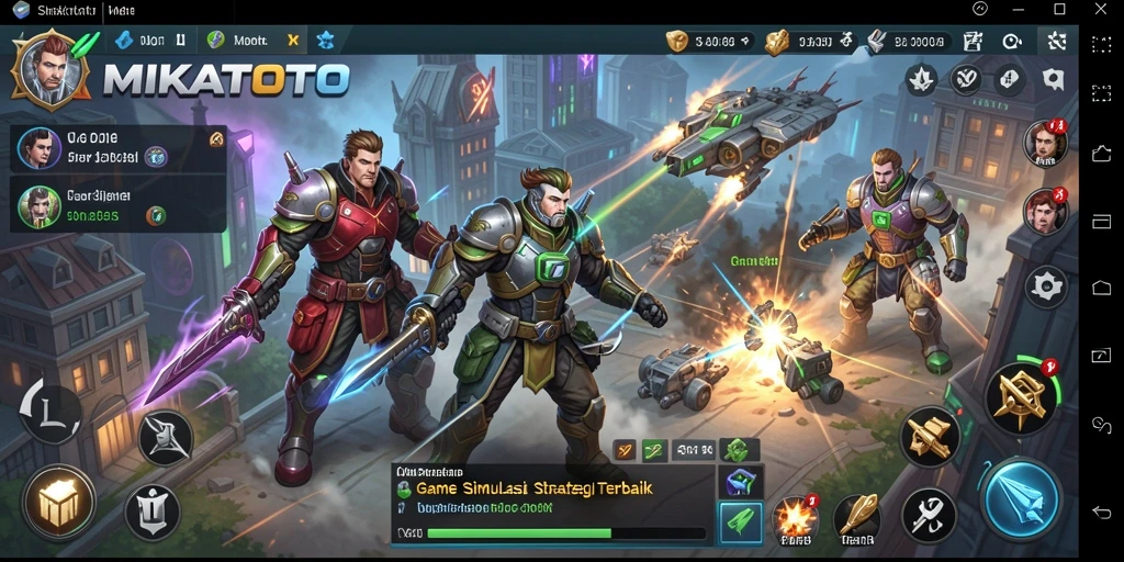 Tampilan gameplay MIKATOTO dengan strategi dan manajemen sumber daya.