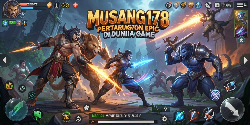 Tangkapan layar gameplay MUSANG178 menampilkan pertarungan yang intens dan grafis yang mengesankan.