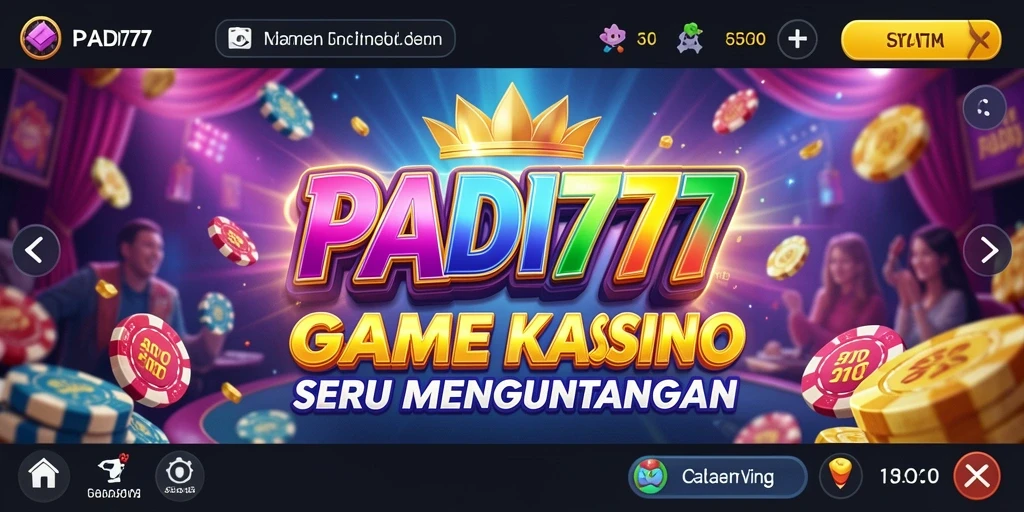 Tampilan gameplay seru di aplikasi Kasino PADI777.