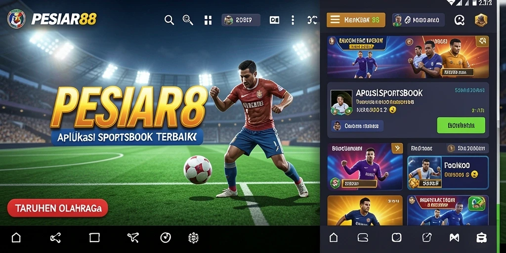 Screenshot PESIAR88 menampilkan antarmuka taruhan yang dinamis dan interaktif.