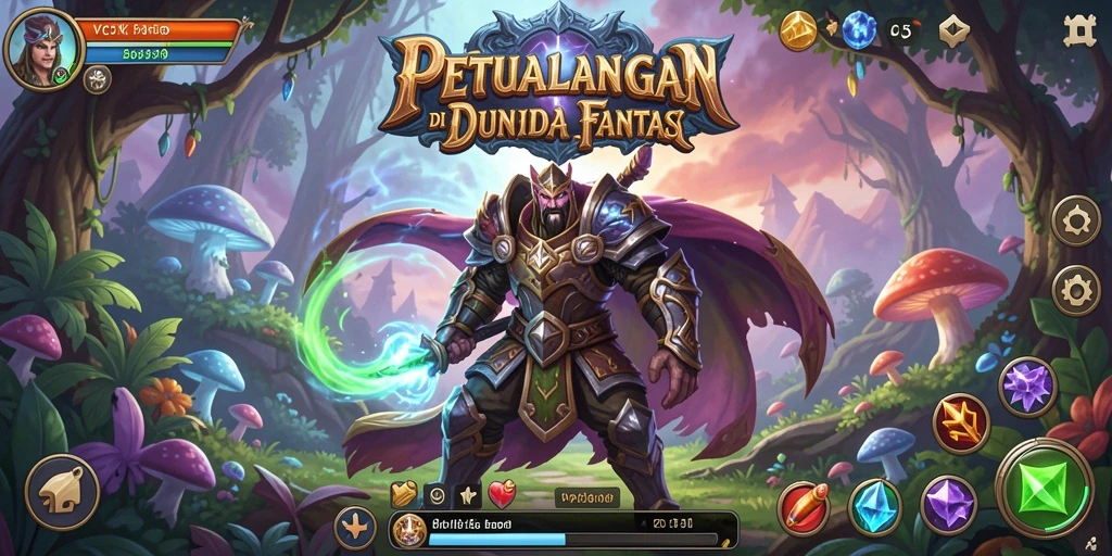 Tampilan gameplay VC55 yang menampilkan petualangan seru di dunia fantastis.